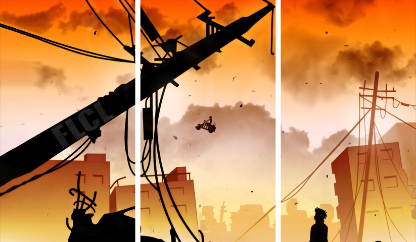 FLCL – 3 Panels – Multiple Sizes | Home Decor