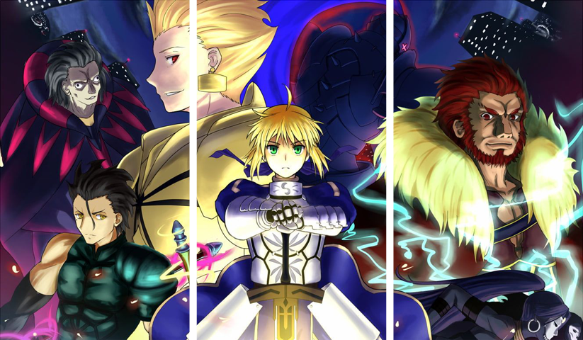Fate Zero – 3 Panneaux – Plusieurs Tailles | Décoration Maison