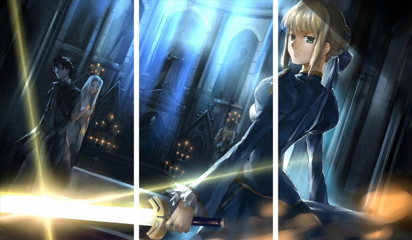 Fate Zero – 3 Panneaux – Plusieurs Tailles | Décoration Maison