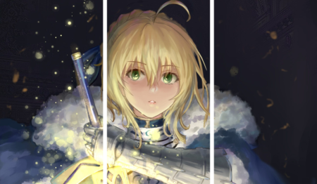 لوحة Fate Zero – ثلاثة قطع – برشة أحجام | ديكور دارك