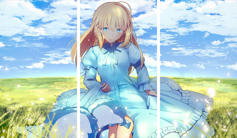 Fate stay night – 3 Panels – Multiple Sizes | Home Decor