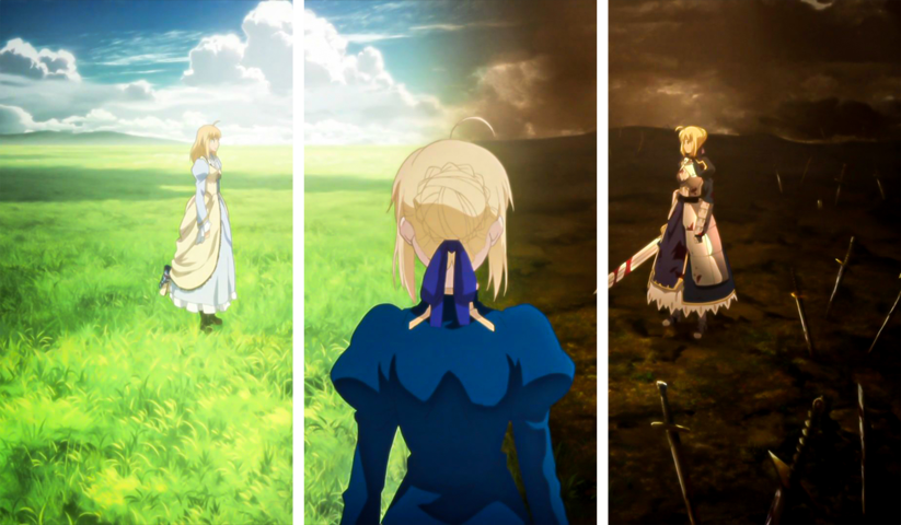 Fate stay night – 3 Panels – Multiple Sizes | Home Decor