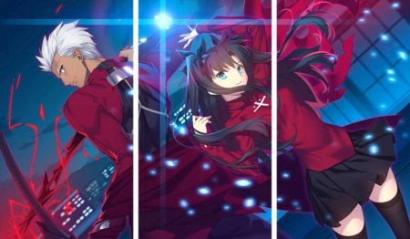 لوحة Fate stay night – ثلاثة قطع – برشة أحجام | ديكور دارك