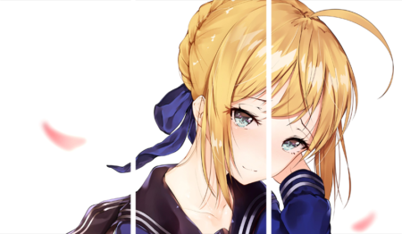 لوحة Fate stay night – ثلاثة قطع – برشة أحجام | ديكور دارك