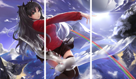 لوحة Fate stay night – ثلاثة قطع – برشة أحجام | ديكور دارك