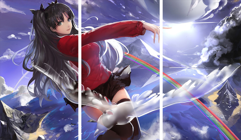 Fate stay night – 3 Panels – Multiple Sizes | Home Decor