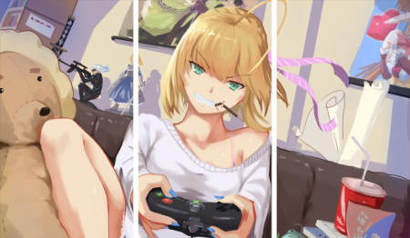 لوحة Fate stay night – ثلاثة قطع – برشة أحجام | ديكور دارك