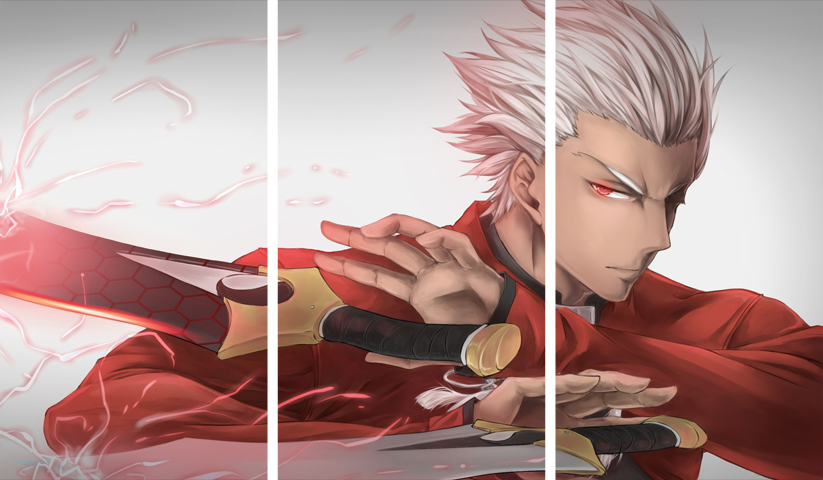 Fate stay night – 3 Panels – Multiple Sizes | Home Decor