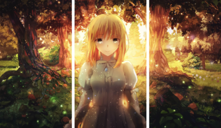 Fate stay night – 3 Panneaux – Plusieurs Tailles | Décoration Maison