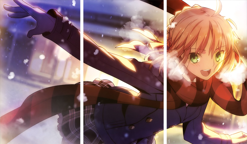 Fate stay night – 3 Panels – Multiple Sizes | Home Decor