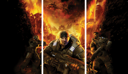 Gears of War – 3 Panels – Multiple Sizes | Home Decor