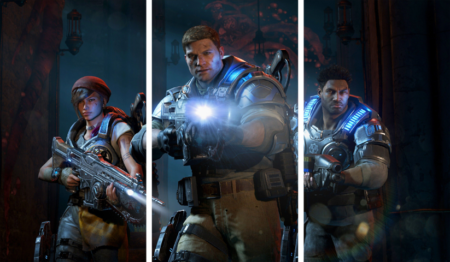Gears of War – 3 Panels – Multiple Sizes | Home Decor