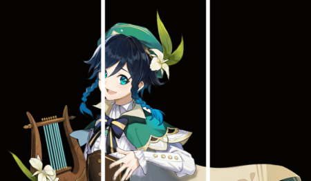 لوحة Genshin Impact – ثلاثة قطع – برشة أحجام | ديكور دارك