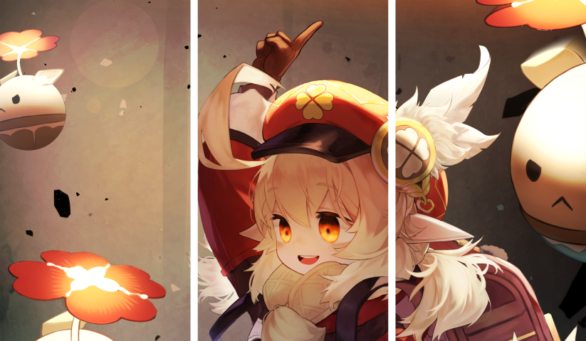 Genshin Impact – 3 Panneaux – Plusieurs Tailles | Décoration Maison