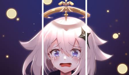 لوحة Genshin Impact – ثلاثة قطع – برشة أحجام | ديكور دارك