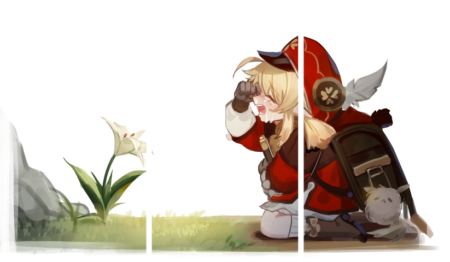 لوحة Genshin Impact – ثلاثة قطع – برشة أحجام | ديكور دارك