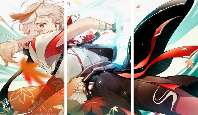 لوحة Genshin Impact – ثلاثة قطع – برشة أحجام | ديكور دارك