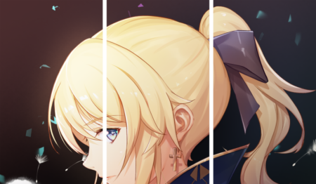 لوحة Genshin Impact – ثلاثة قطع – برشة أحجام | ديكور دارك