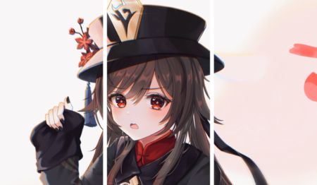 لوحة Genshin Impact – ثلاثة قطع – برشة أحجام | ديكور دارك