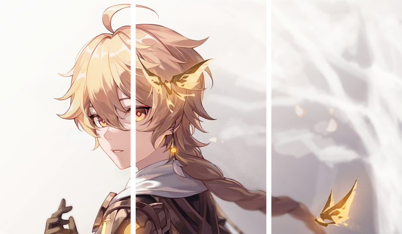 Genshin Impact – 3 Panels – Multiple Sizes | Home Decor