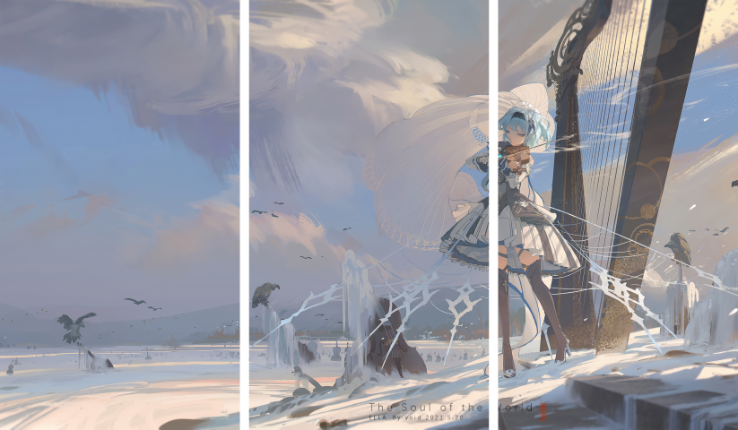 Genshin Impact – 3 Panels – Multiple Sizes | Home Decor