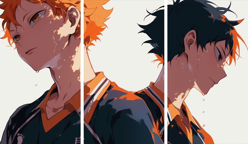 Haikyuu! – 3 Panels – Multiple Sizes | Home Decor