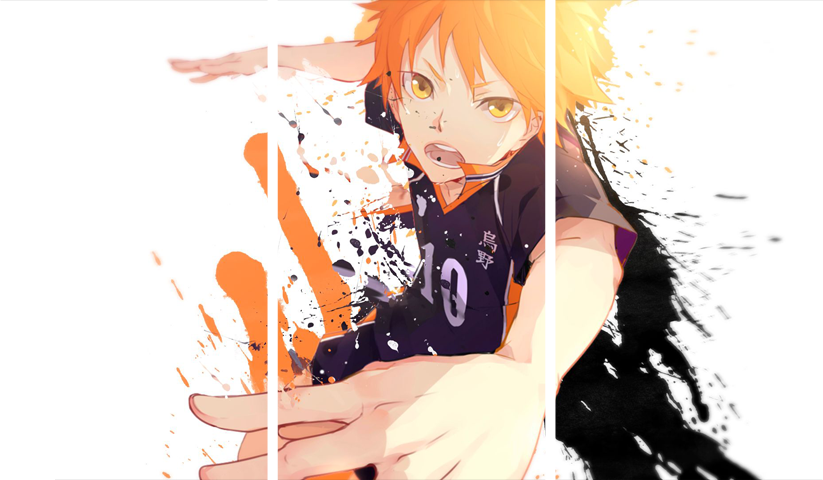 لوحة Haikyuu! – ثلاثة قطع – برشة أحجام | ديكور دارك