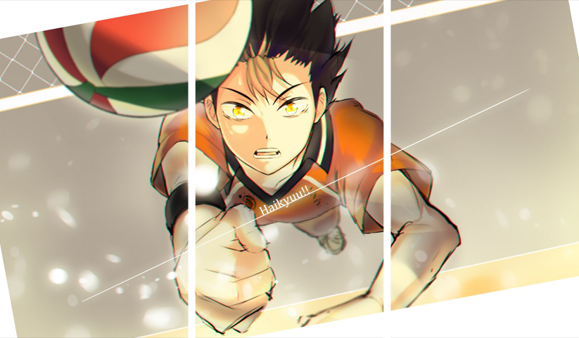 لوحة Haikyuu! – ثلاثة قطع – برشة أحجام | ديكور دارك