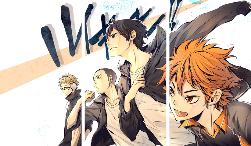 لوحة Haikyuu! – ثلاثة قطع – برشة أحجام | ديكور دارك
