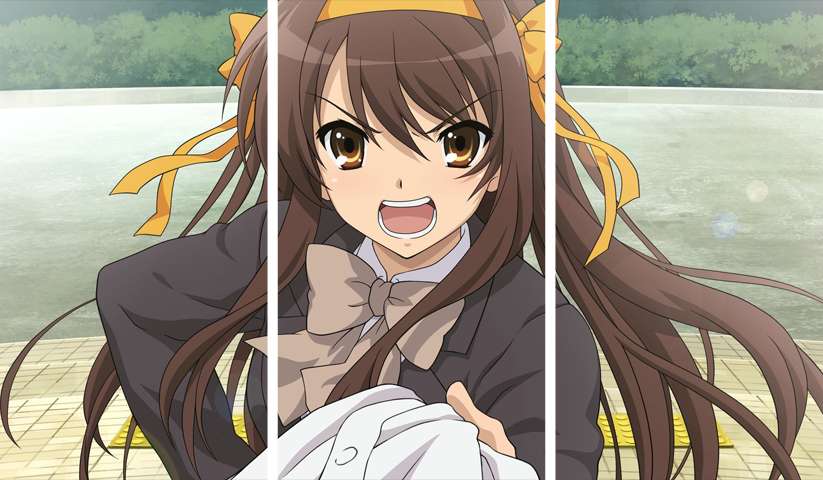 لوحة Haruhi Suzumiya – ثلاثة قطع – برشة أحجام | ديكور دارك