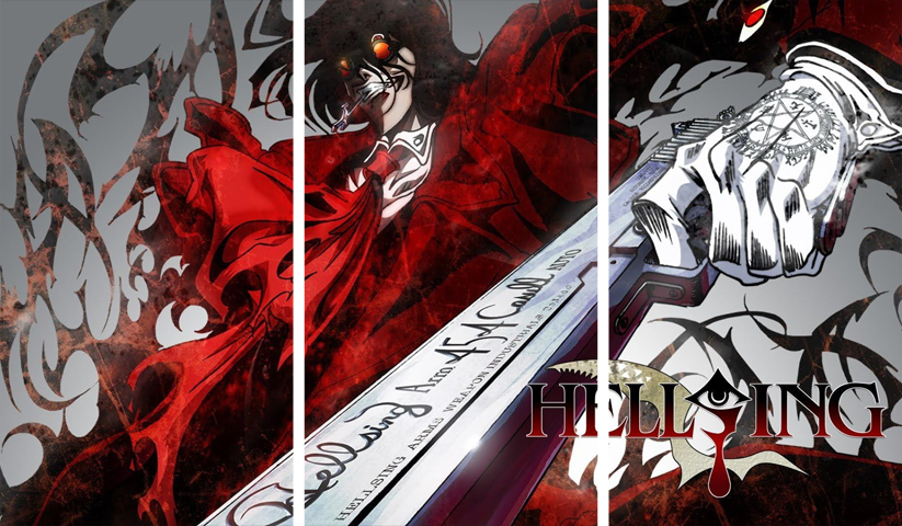 لوحة Hellsing Ultimate – ثلاثة قطع – برشة أحجام | ديكور دارك