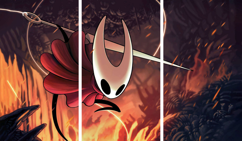 لوحة Hollow Knight – ثلاثة قطع – برشة أحجام | ديكور دارك