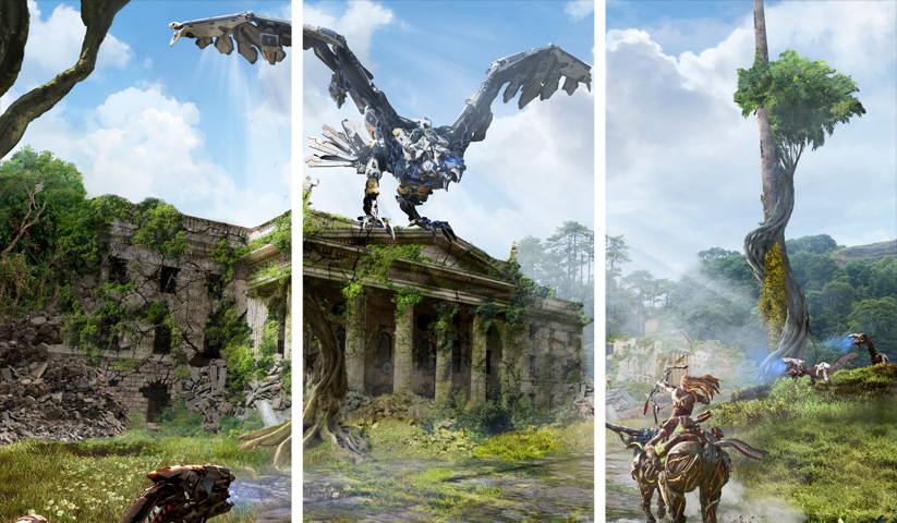 Horizon Zero Dawn – 3 Panels – Multiple Sizes | Home Decor