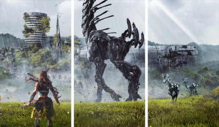 Horizon Zero Dawn – 3 Panels – Multiple Sizes | Home Decor