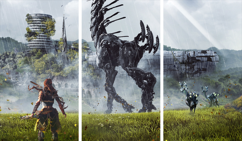Horizon Zero Dawn – 3 Panels – Multiple Sizes | Home Decor