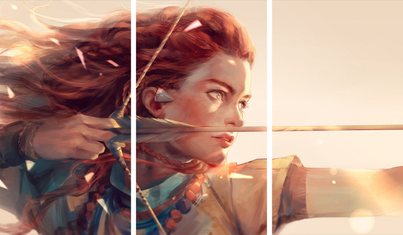 Horizon Zero Dawn – 3 Panels – Multiple Sizes | Home Decor