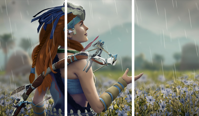 Horizon Zero Dawn – 3 Panels – Multiple Sizes | Home Decor