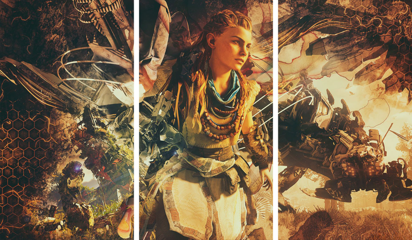 Horizon Zero Dawn – 3 Panels – Multiple Sizes | Home Decor