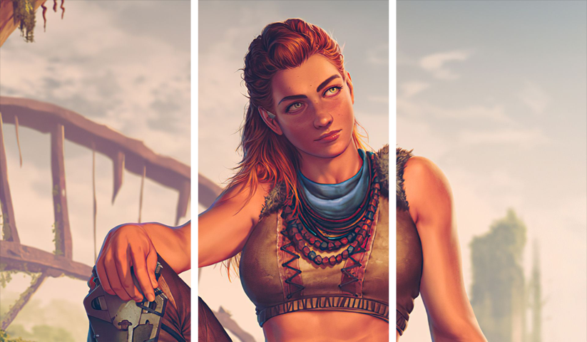Horizon Zero Dawn – 3 Panels – Multiple Sizes | Home Decor