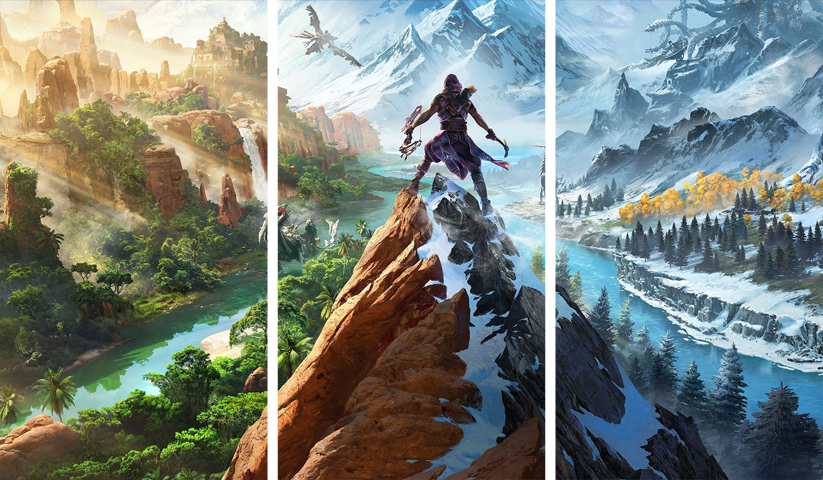 Horizon Zero Dawn – 3 Panels – Multiple Sizes | Home Decor