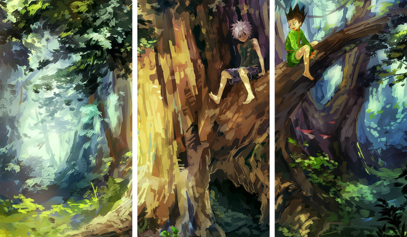 Hunter X Hunter HXH – 3 Panels – Multiple Sizes | Home Decor