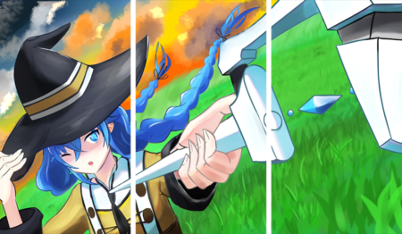 لوحة Jobless Reincarnation – ثلاثة قطع – برشة أحجام | ديكور دارك