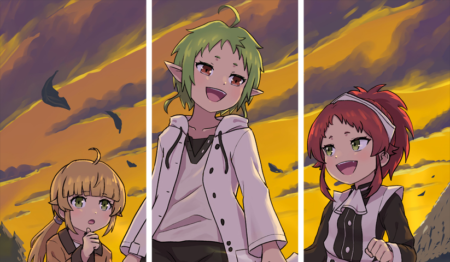 Jobless Reincarnation – 3 Panels – Multiple Sizes | Home Decor