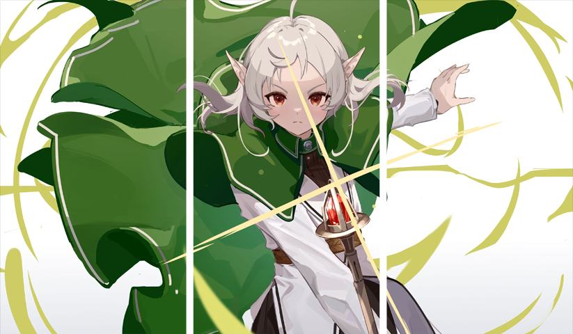 لوحة Jobless Reincarnation – ثلاثة قطع – برشة أحجام | ديكور دارك