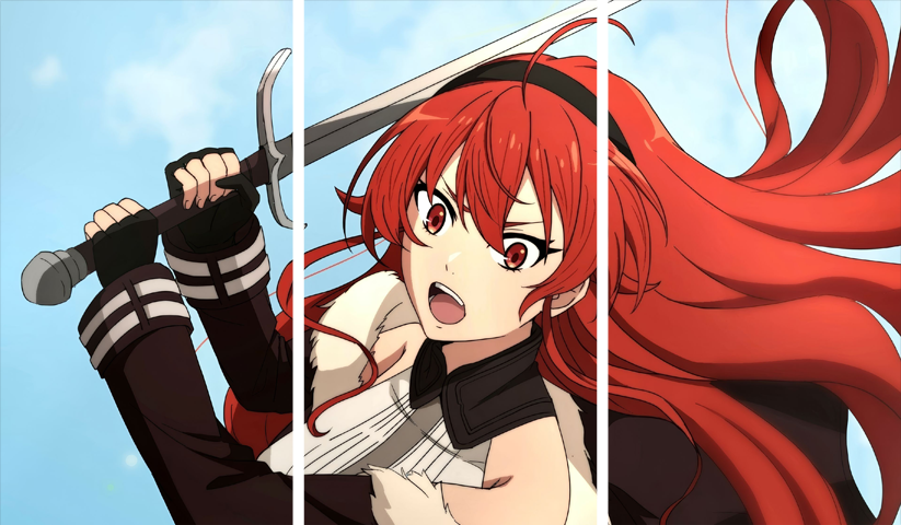 لوحة Jobless Reincarnation – ثلاثة قطع – برشة أحجام | ديكور دارك