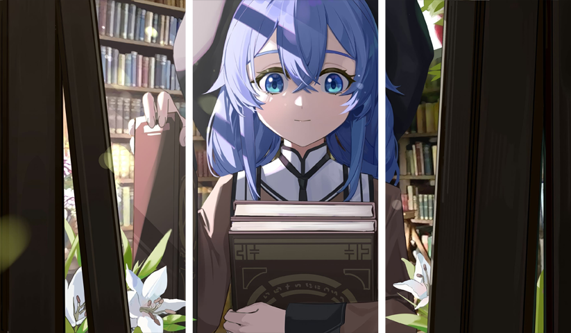 لوحة Jobless Reincarnation – ثلاثة قطع – برشة أحجام | ديكور دارك