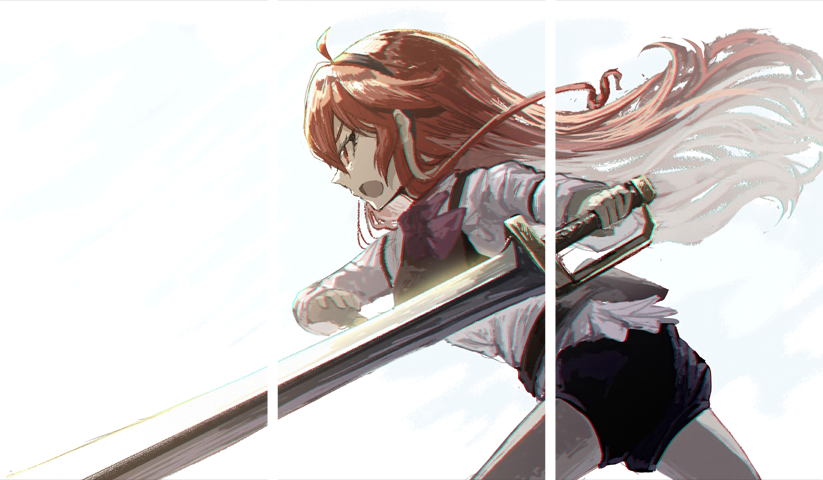 لوحة Jobless Reincarnation – ثلاثة قطع – برشة أحجام | ديكور دارك