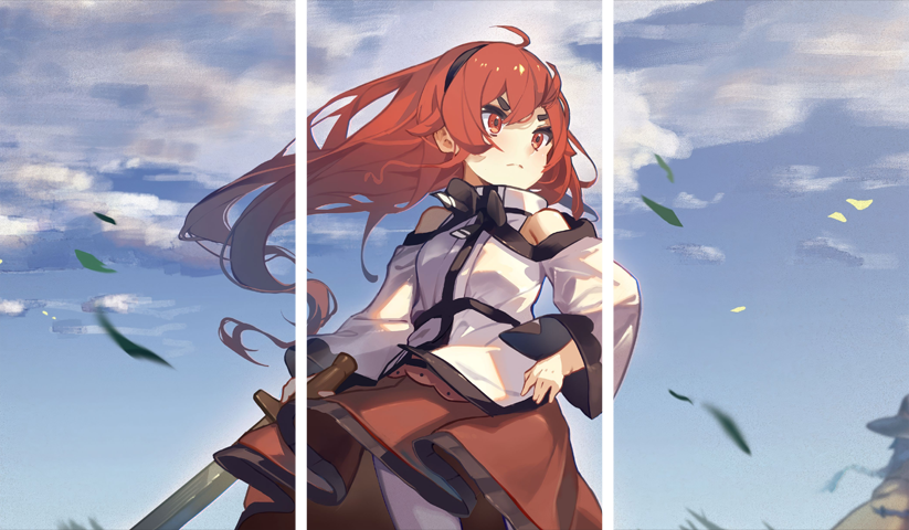 لوحة Jobless Reincarnation – ثلاثة قطع – برشة أحجام | ديكور دارك