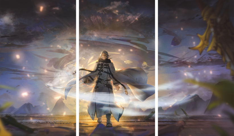 لوحة Jobless Reincarnation – ثلاثة قطع – برشة أحجام | ديكور دارك