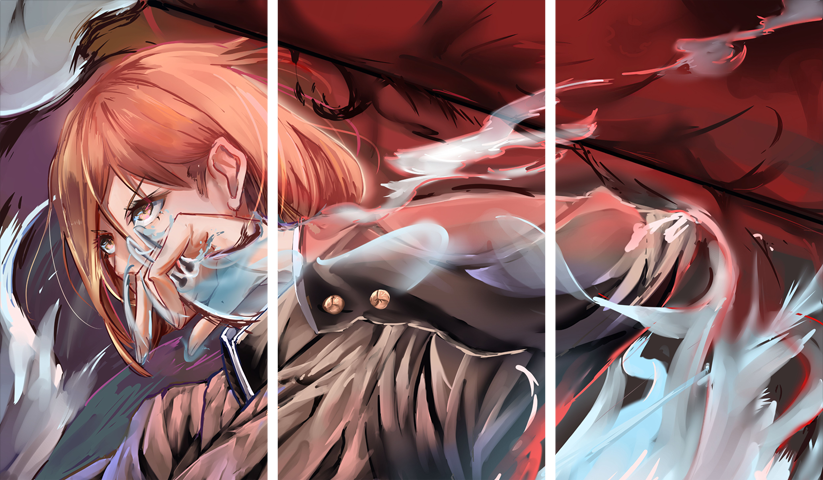 لوحة Jujutsu Kaisen – ثلاثة قطع – برشة أحجام | ديكور دارك